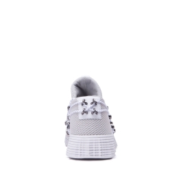 Tenis Bajos Supra MALLI Mujer Gris/Blancas (MX-85866)